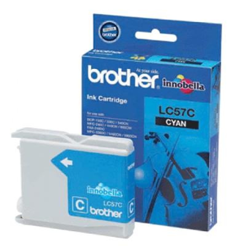 BROTHER LC57 CYAN INK CARTRIDGE