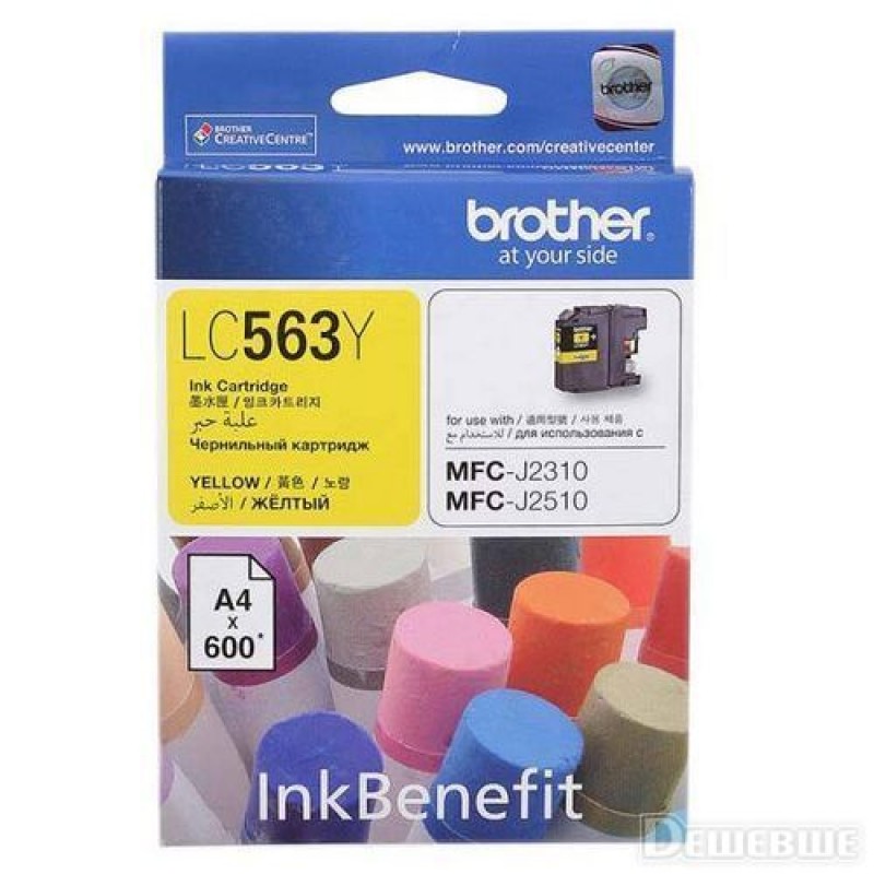  Brother Ink Cartridge, Yellow LC563Y