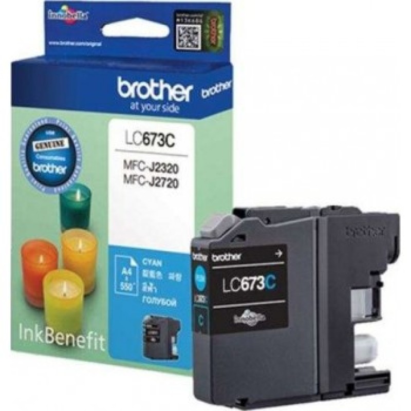 Brother LC-673 Cyan Ink Cartridge| LC673C