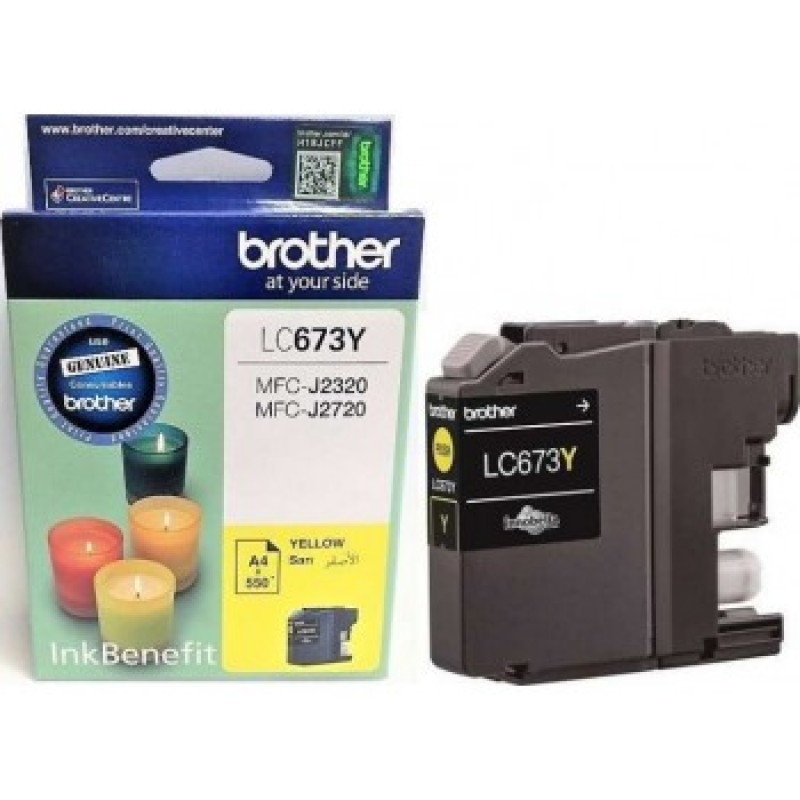 Brother LC-673 Yellow Ink Cartridge| LC673Y